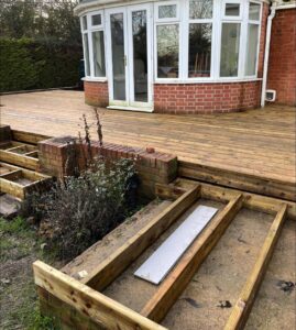 Hot tub with decking